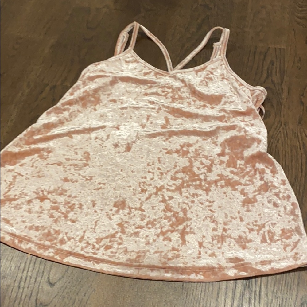 pink crush velvet top